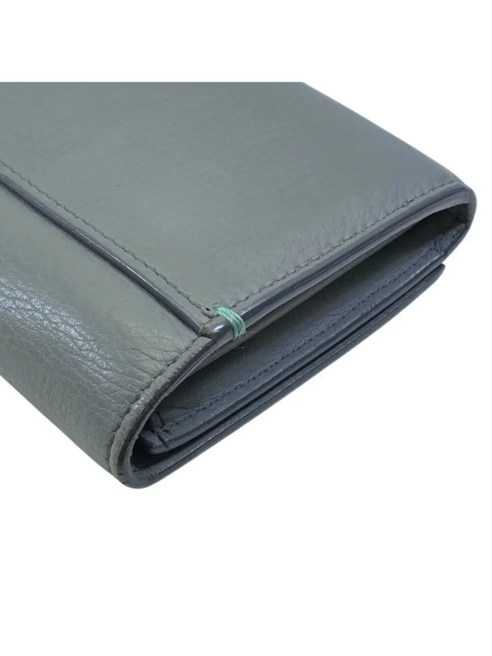 Tiffany & Co Continental Flap Wallet Leather Gray Daily